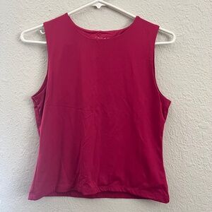 small pink tahari fitted muscle tee